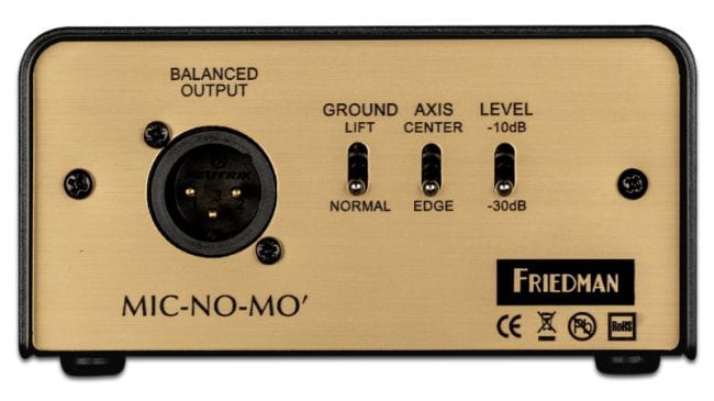 Dominante Facturable moverse Friedman lanza Mic-No-Mo, una caja con simulación de pantalla de  amplificador de guitarra - gearnews.es