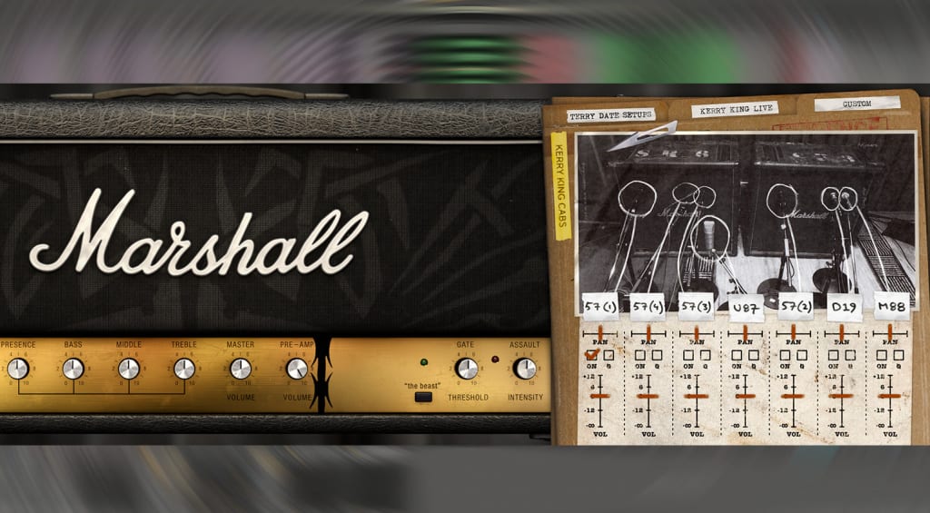 ¡Softube Marshall Kerry King con diferentes posiciones de micrófonos disponibles!