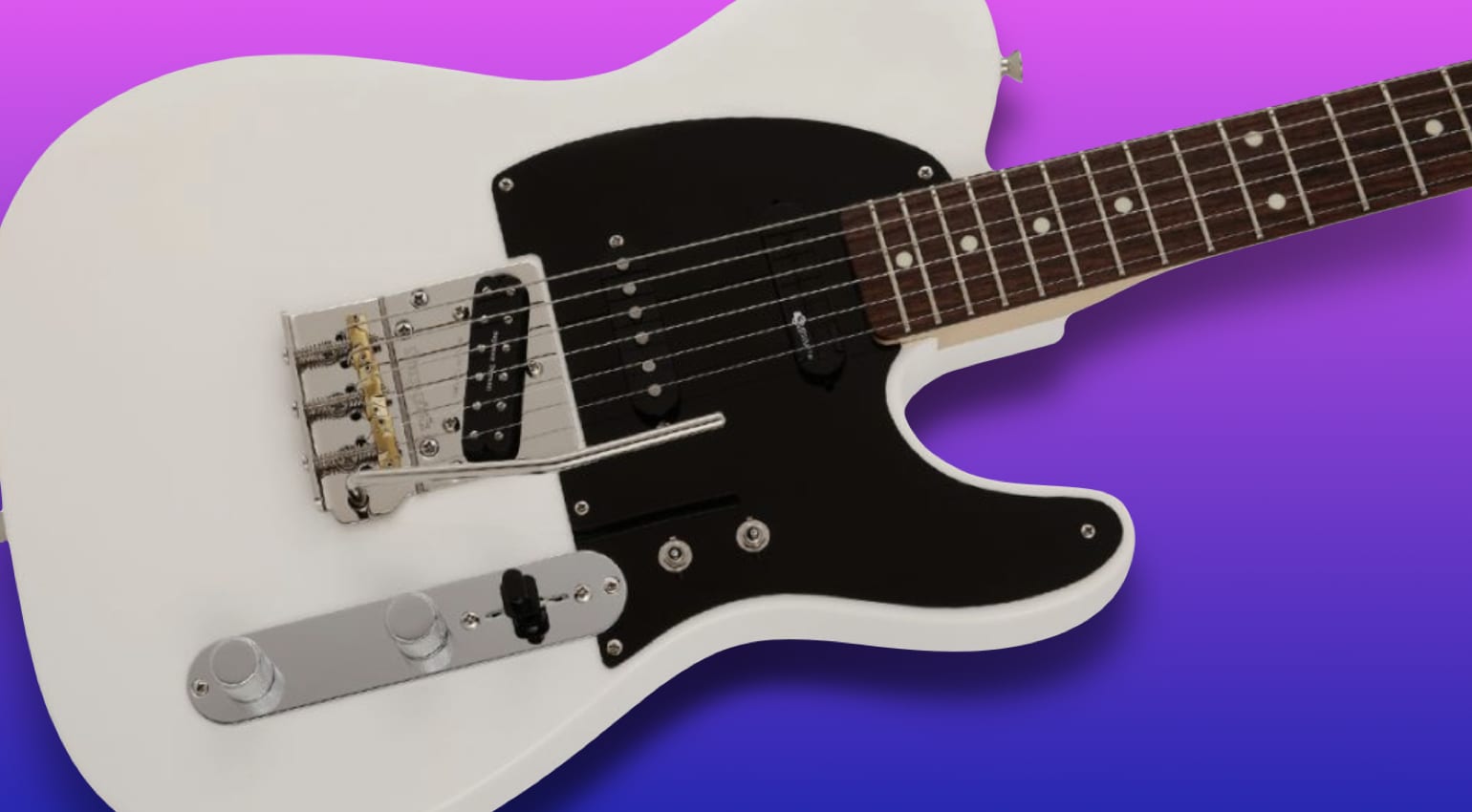 Nuevo Fender MIYAVI Telecaster Diapasón de Palisandro Guitarra Eléctrica Blanco Ártico 