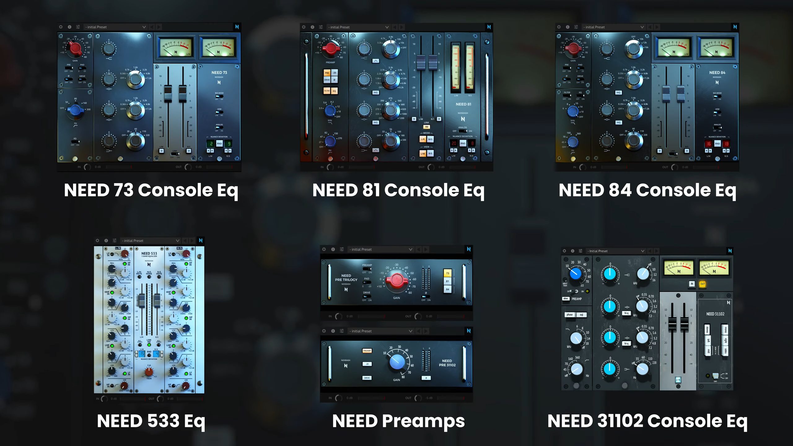 NoiseAsh Audio NEED Preamp and EQ Collection 6 plugins de estilo Neve